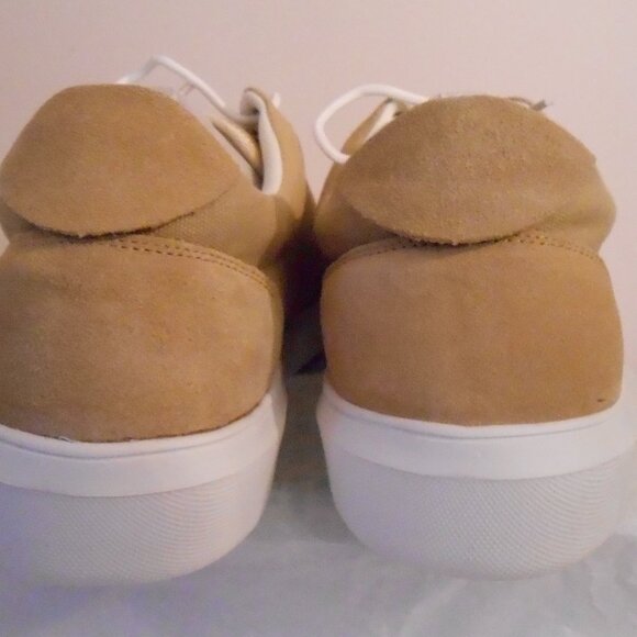 Men's Ortho Comfoot Camel Colored Leather Suede Fashion Sneakers-EUR 48-NIB - Picture 11 of 13